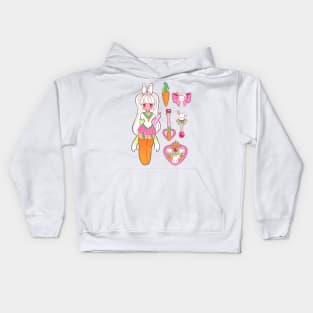 Magical Girl Bunny Kids Hoodie